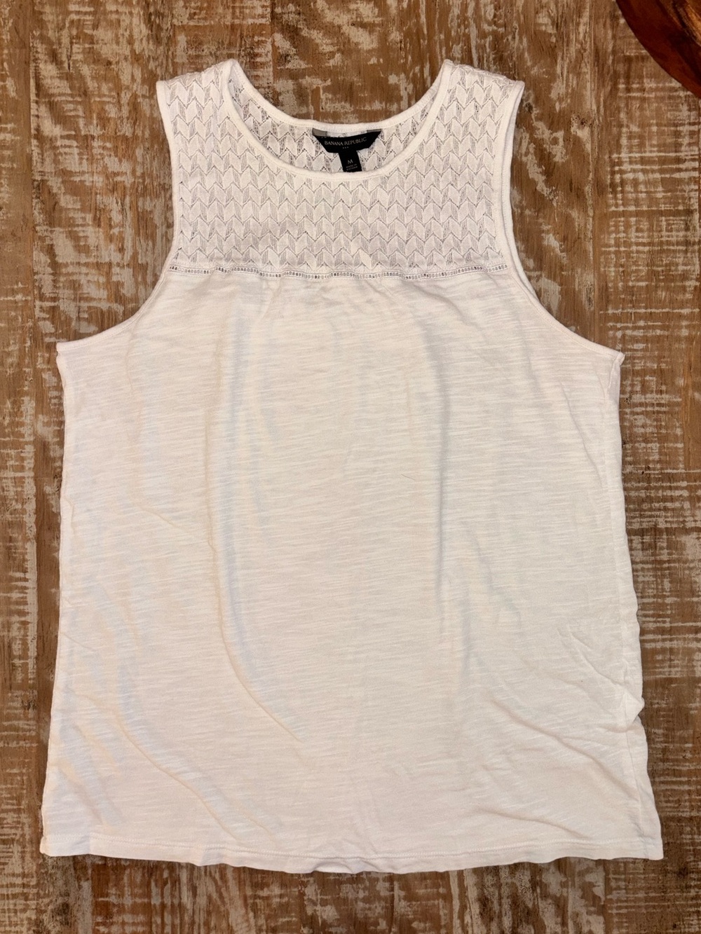 Banana Republic | White Sleeveless Tank Top